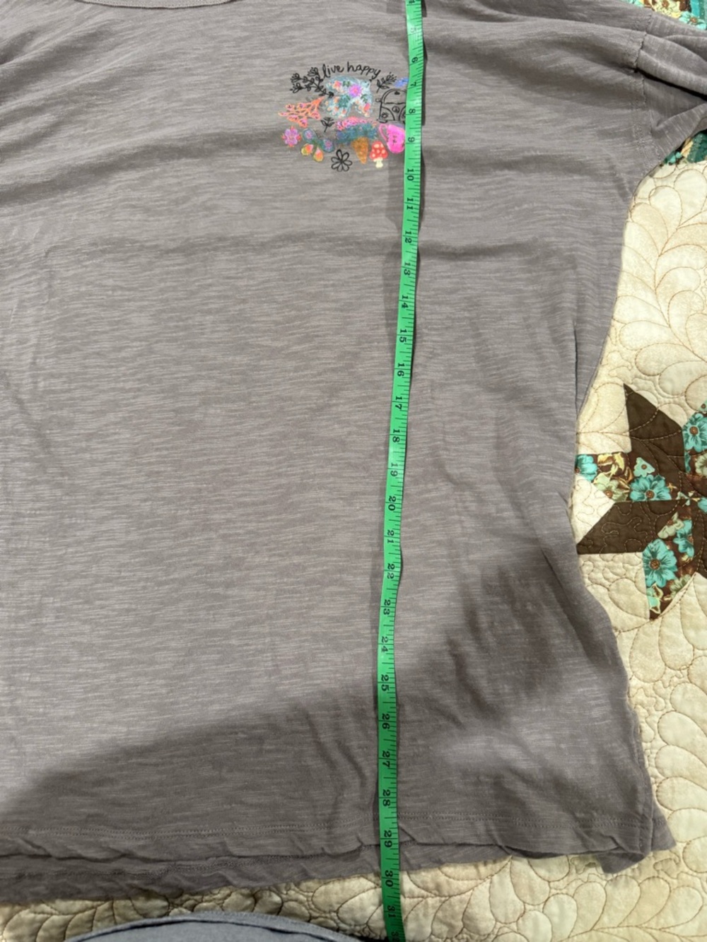 Natural Life oversized cotton doodle long sleeve t-shirt in ash XL - Picture 5 of 8